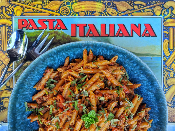 Image for Slow-Cooked Spicy Harissa Lamb Ragu with Penne