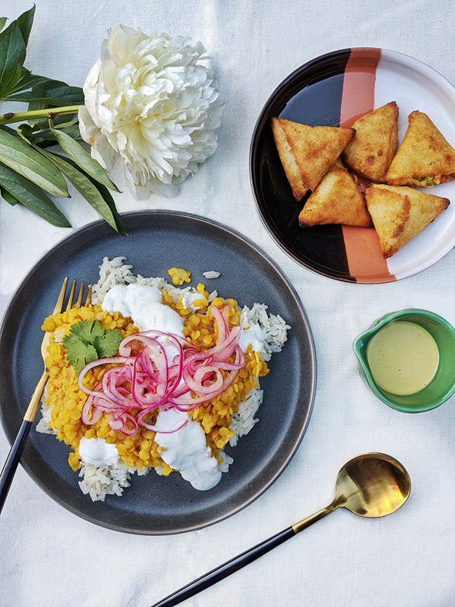 Image for Indian Dal With Rice and Salty Yogurt